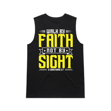 Women's Black Tank Walk By Faith Not By Sight - 2 Corinthians 57