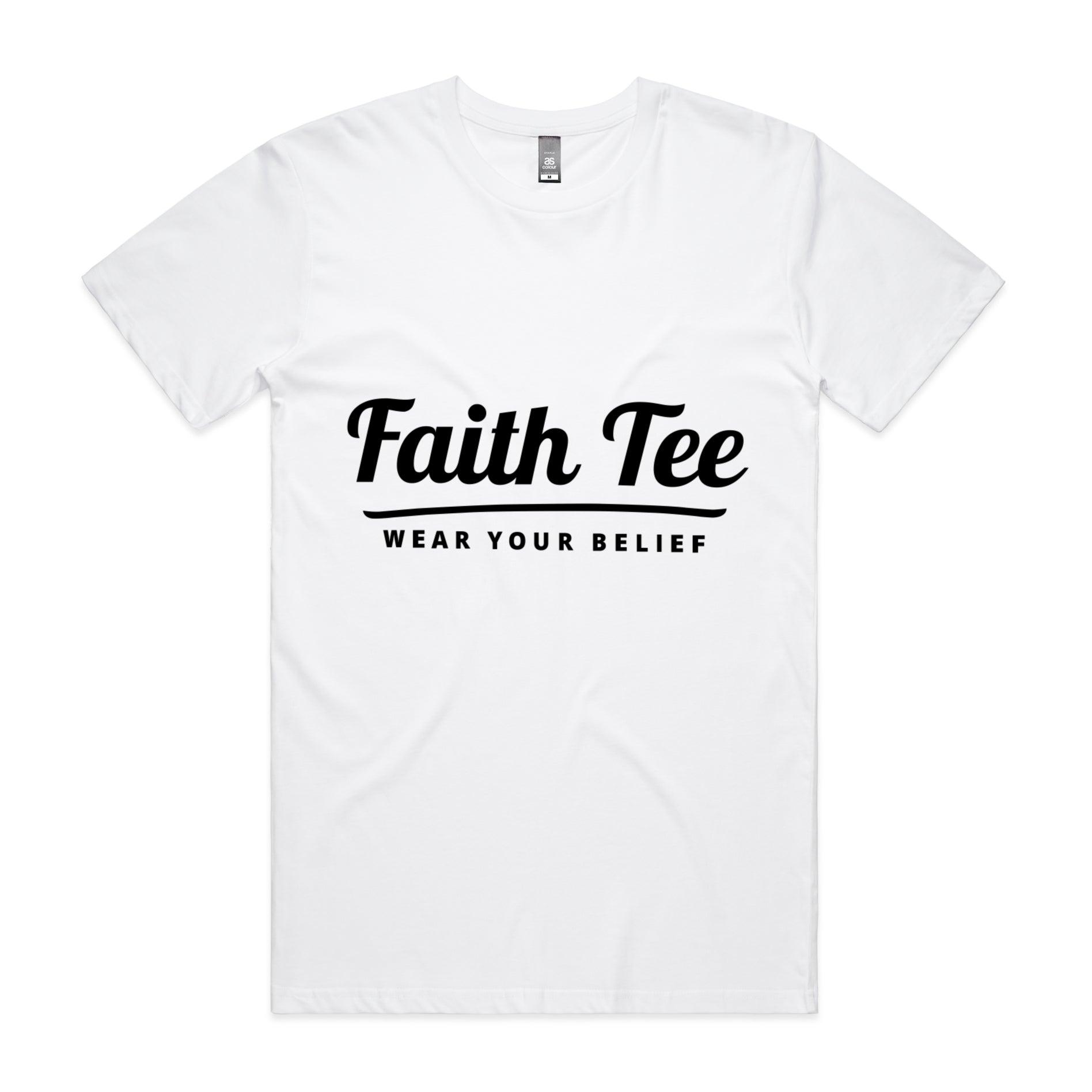 Men's White T-shirt Faith Tee