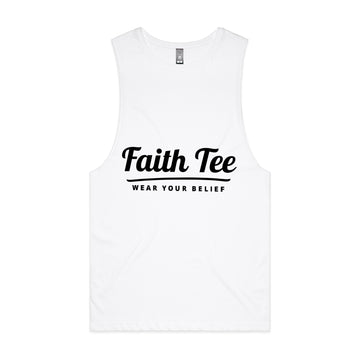 Men's White Tank Faith Tee